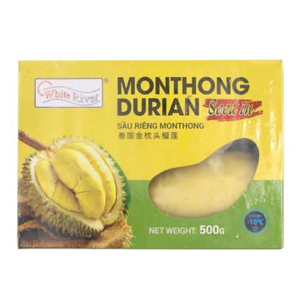 White River Frozen Monthong Durian Seed In 500G (Case 20)