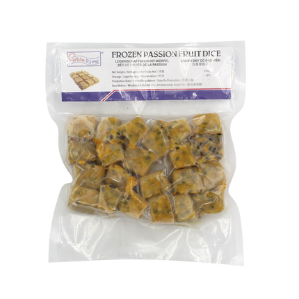 White River Frozen Passion Fruit Dice 250G (Case 20)