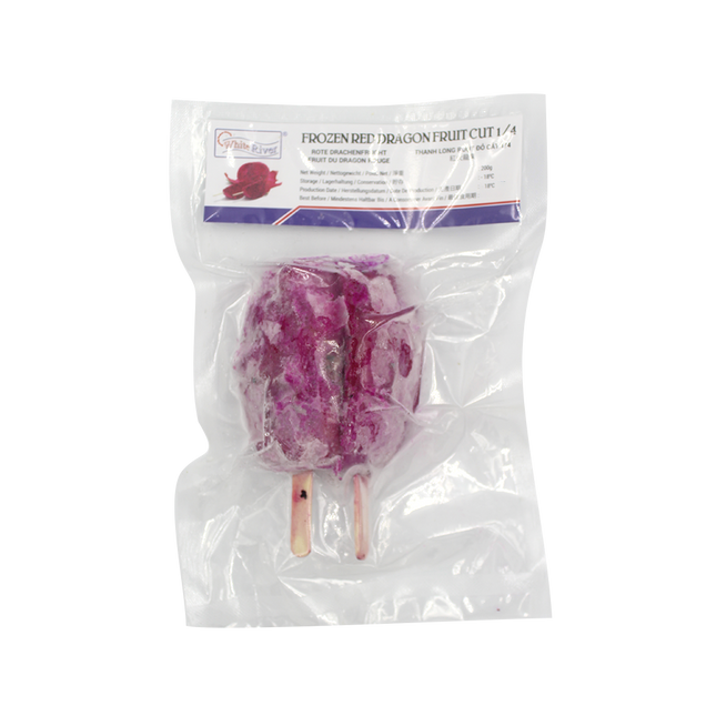 White River Frozen Red Dragon Fruit Cut 1/4 200g (Case 25)