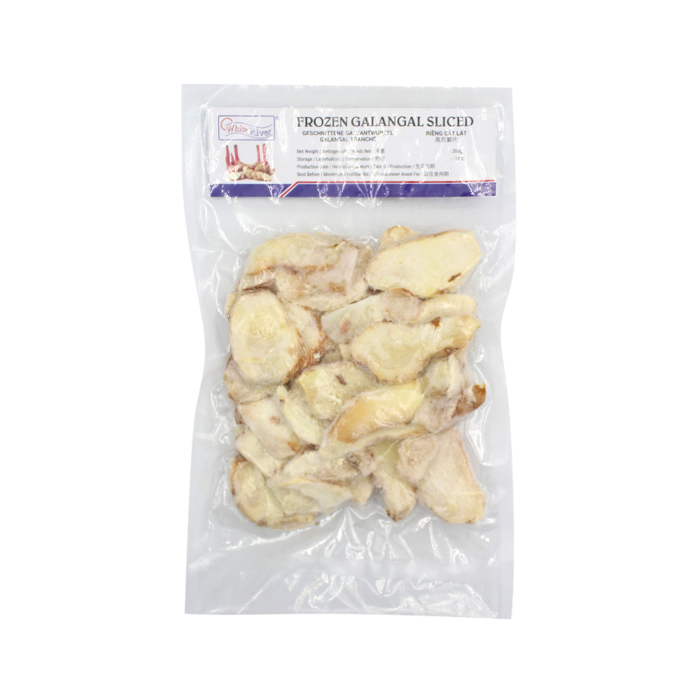 WHITE RIVER Frozen Galangal Sliced 200G (Case 25)