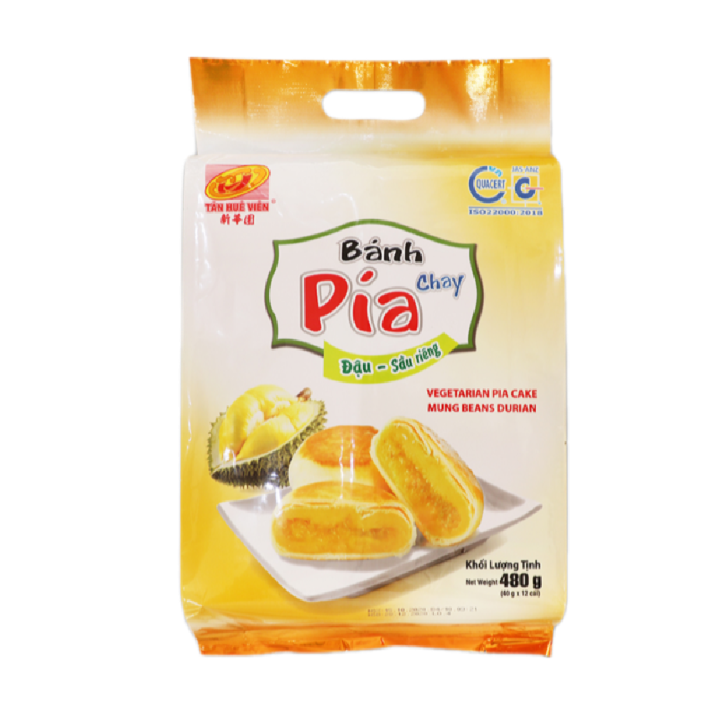 Tan Hue Vien Durian & Mungbean Mini Cake 480g (Case 20)
