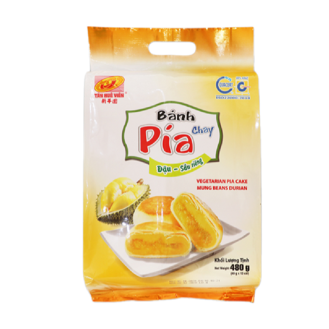 Tan Hue Vien Durian & Mungbean Mini Cake 480g (Case 20)