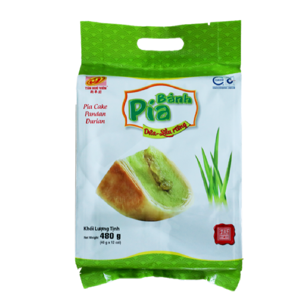 Tan Hue Vien Durian & Pandan Mini Cake 480g (Case 20)