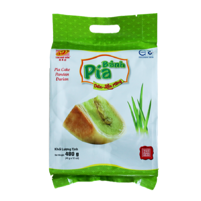 Tan Hue Vien Durian & Pandan Mini Cake 480g (Case 20)