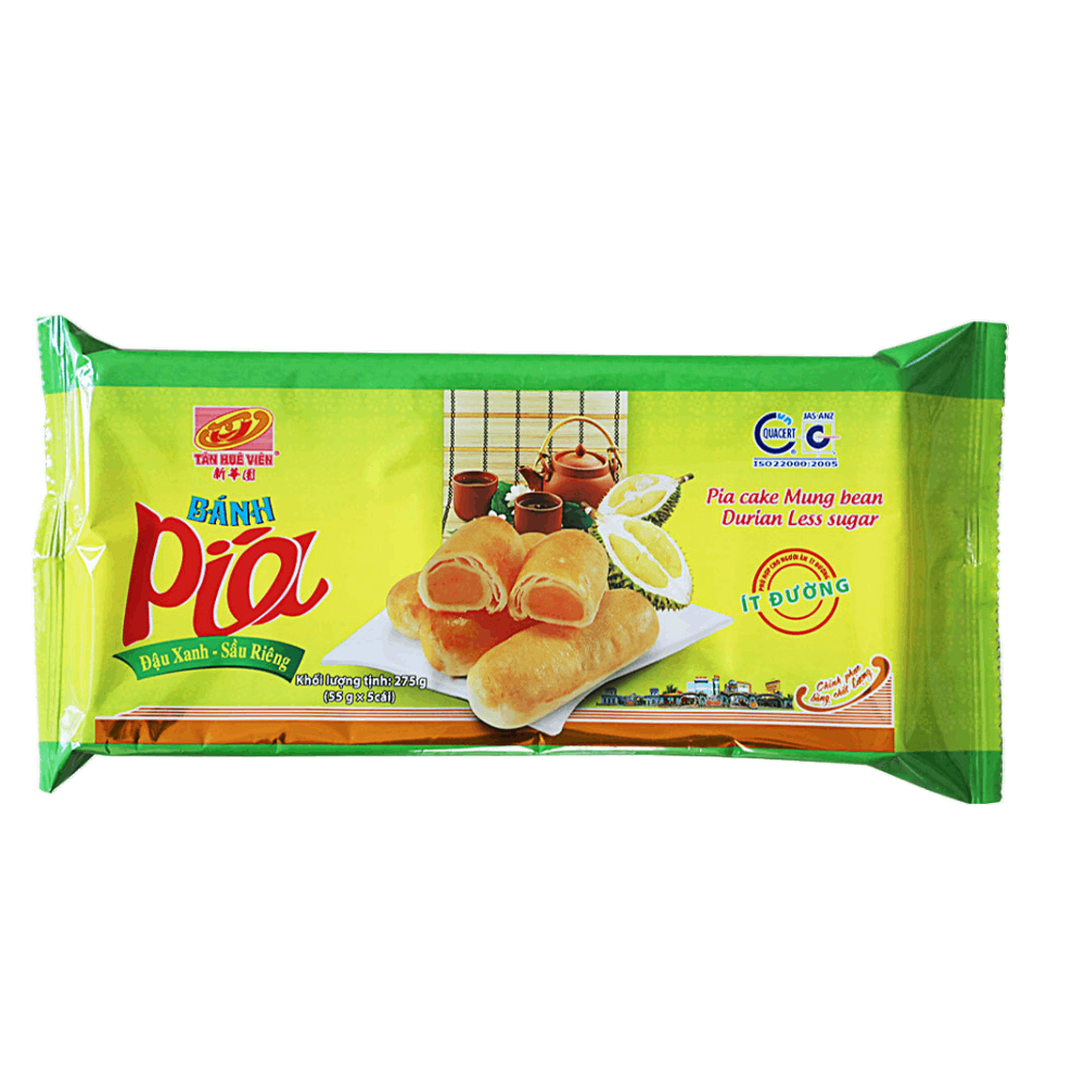 Tan Hue Vien Durian & Mungbean Mini Cake (Less Sugar) 275g (Case 30)