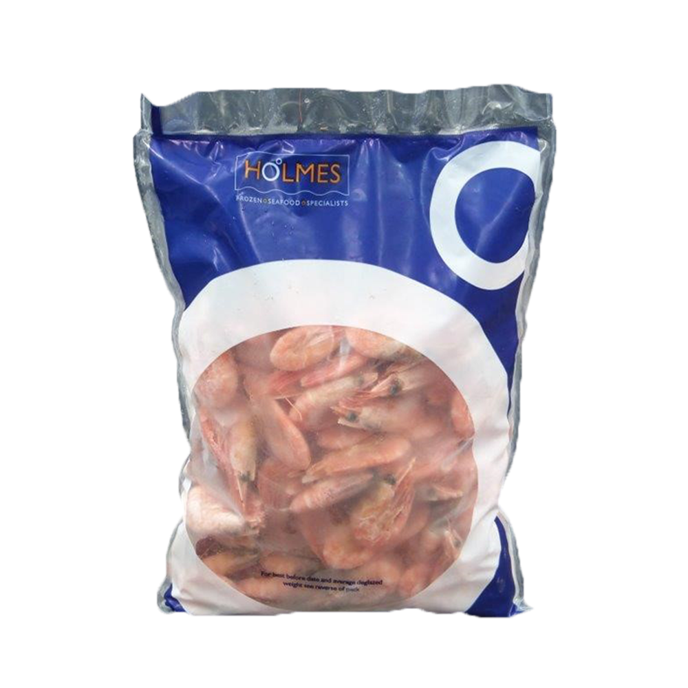 Holmes Cooked Shell On Coldwater Prawns 90-120 1kgnet (Case 10)