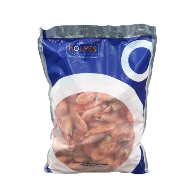Holmes Cooked Shell On Coldwater Prawns 90-120 1kgnet (Case 10)