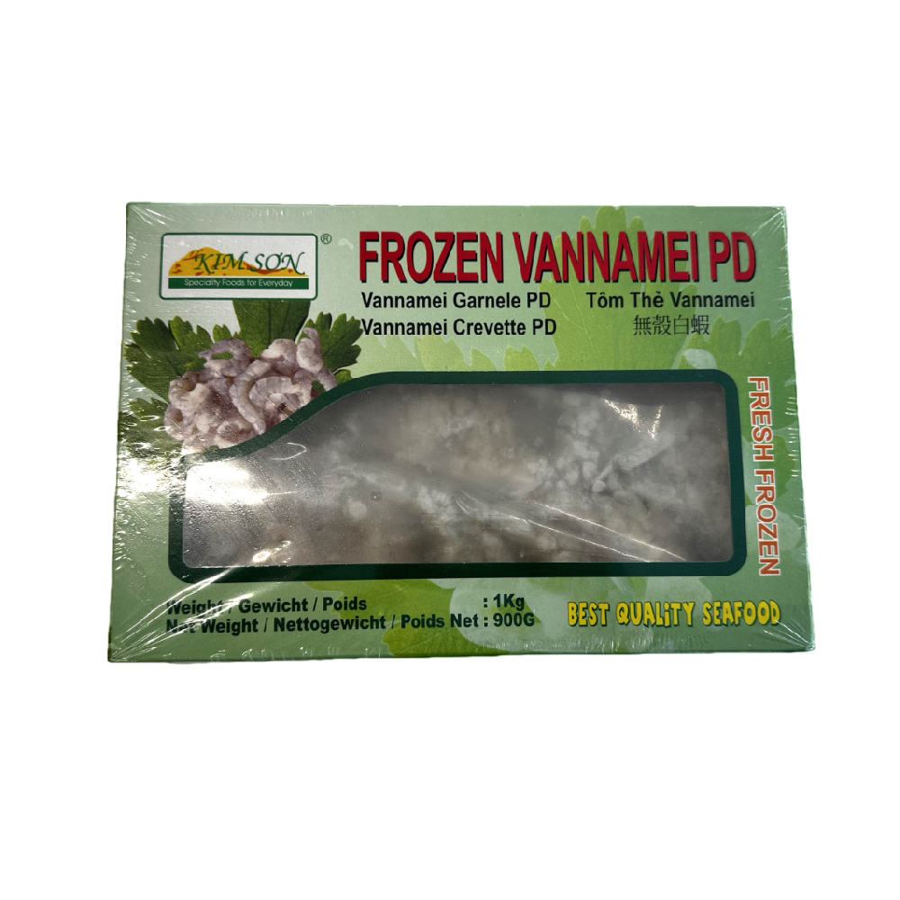 Kim Son Frozen Block P&D Vannamei Shrimp  21-25 1kg (Case 10)