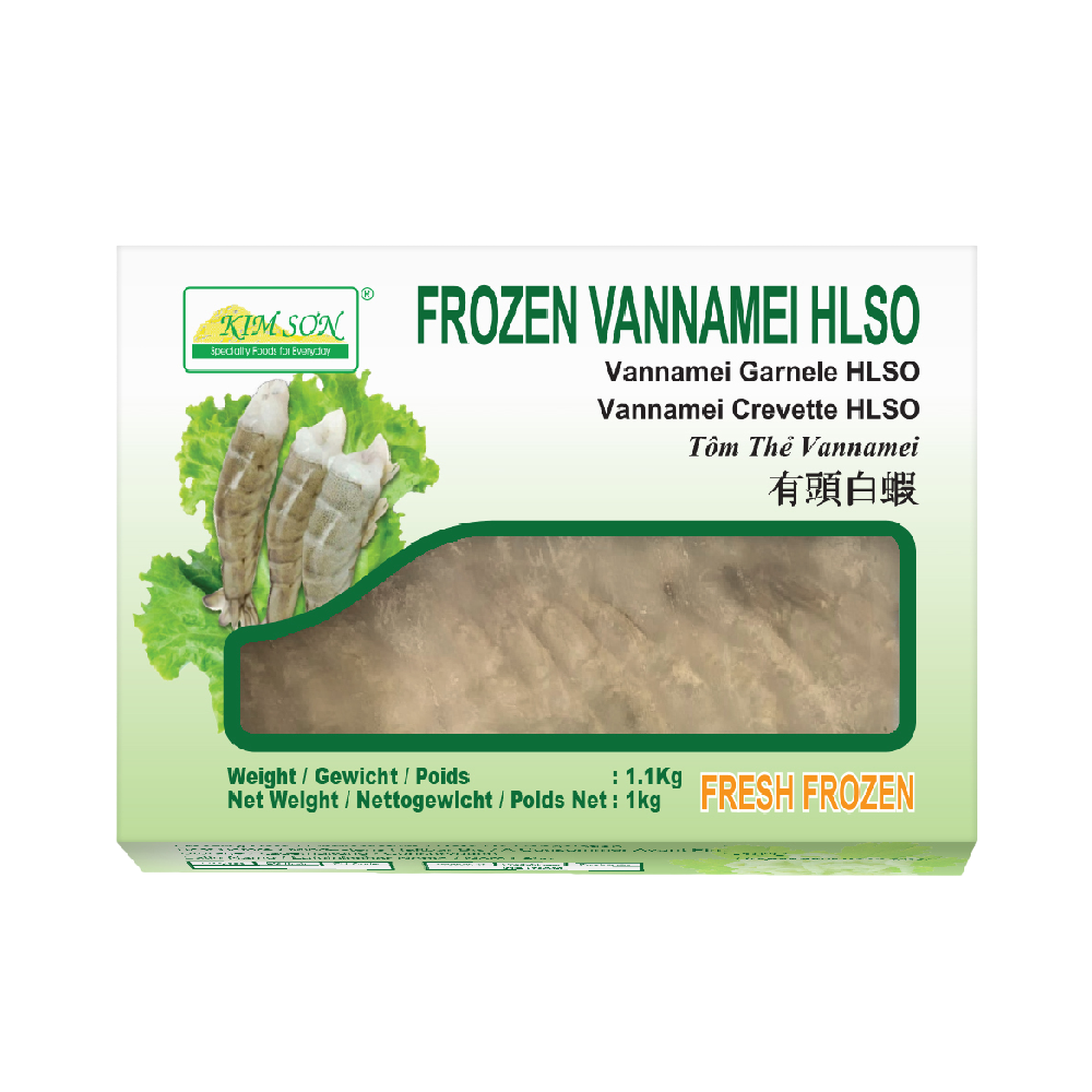 Kim Son Frozen HLSO Vannamei Shrimp  31-40 1kg (Case 10)