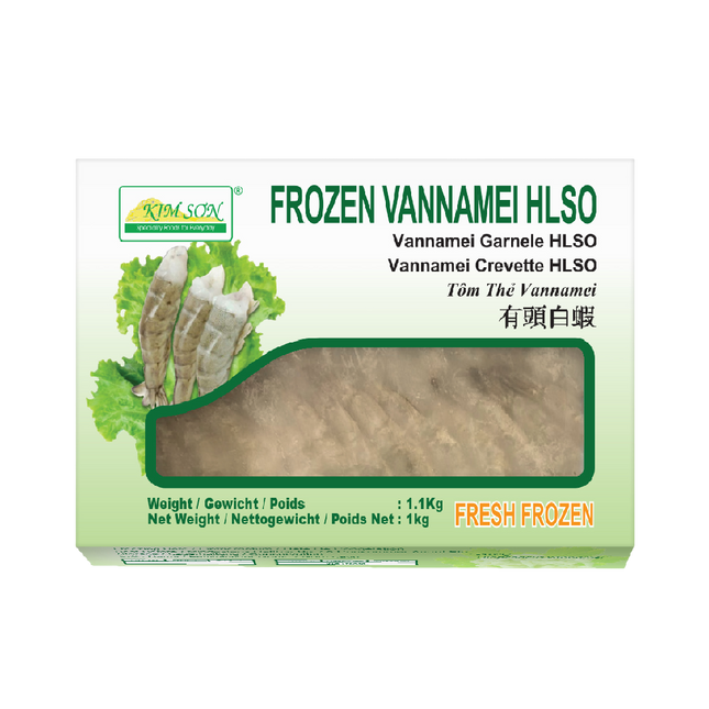 Kim Son Frozen HLSO Vannamei Shrimp  26-30 1kg (Case 10)