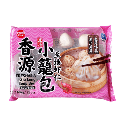 FRESHASIA Pork & Prawn Siu Loong Bun 300g (Case 20)