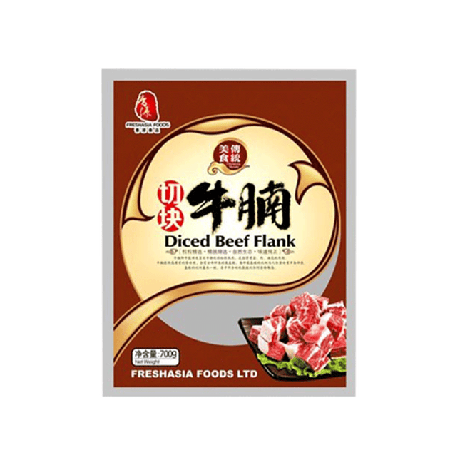 FRESHASIA Diced Beef Flank 700g (Case 18)
