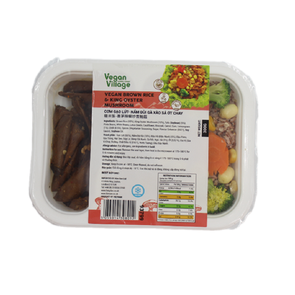 Vegan Village Brown Rice & Oyster Mushroom 300G (Frozen) (Case 20)