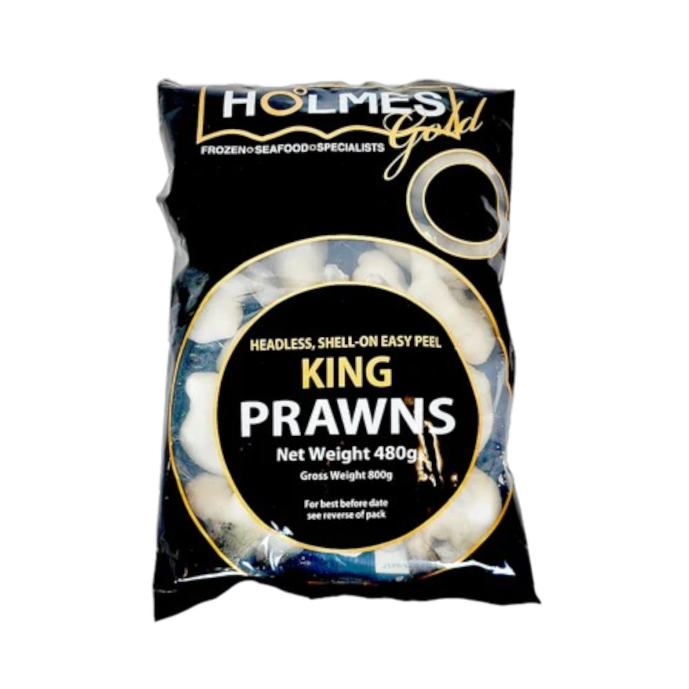 Holmes IQF Easy Peel HLSO King Prawns 480gnet 16/20 (Case 10)