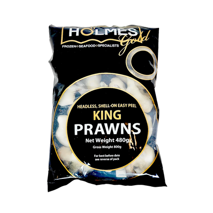 Holmes IQF Easy Peel HLSO King Prawns 480gnet 8/12 (Frozen) (Case 10)