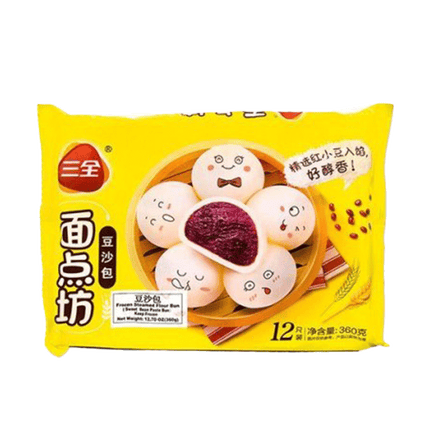 SAN QUAN Sweet Red Bean Paste Bun 360g (Case 24)