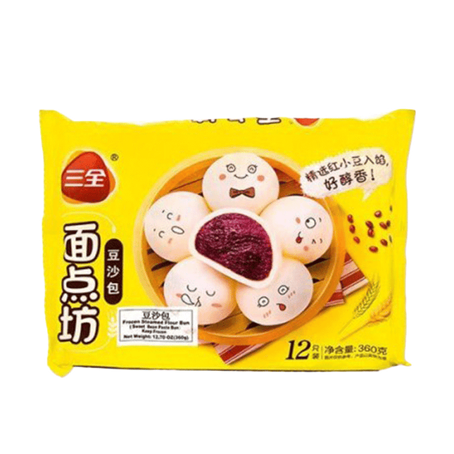 SAN QUAN Sweet Red Bean Paste Bun 360g (Case 24)