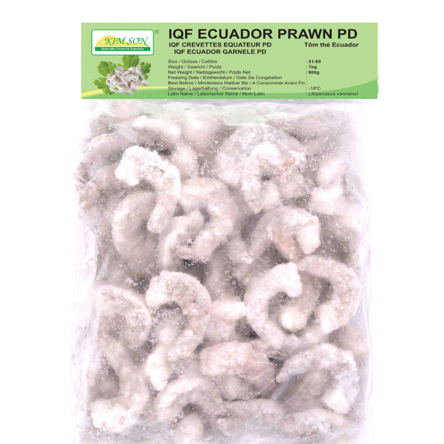 Kim Son Ecuador PD IQF 51/60 900g net (Case 10)