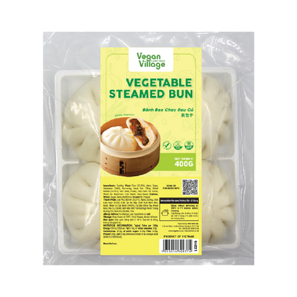 VEGAN VILLAGE Vegetable Steamed Bun 400g (Case 20)