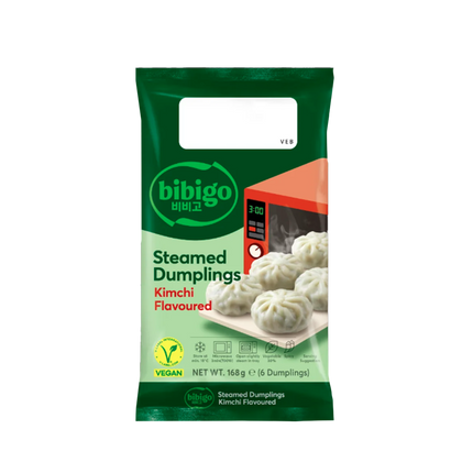 CJ BIBIGO Steamed Dumplings Kimchi 168g (Case 24)