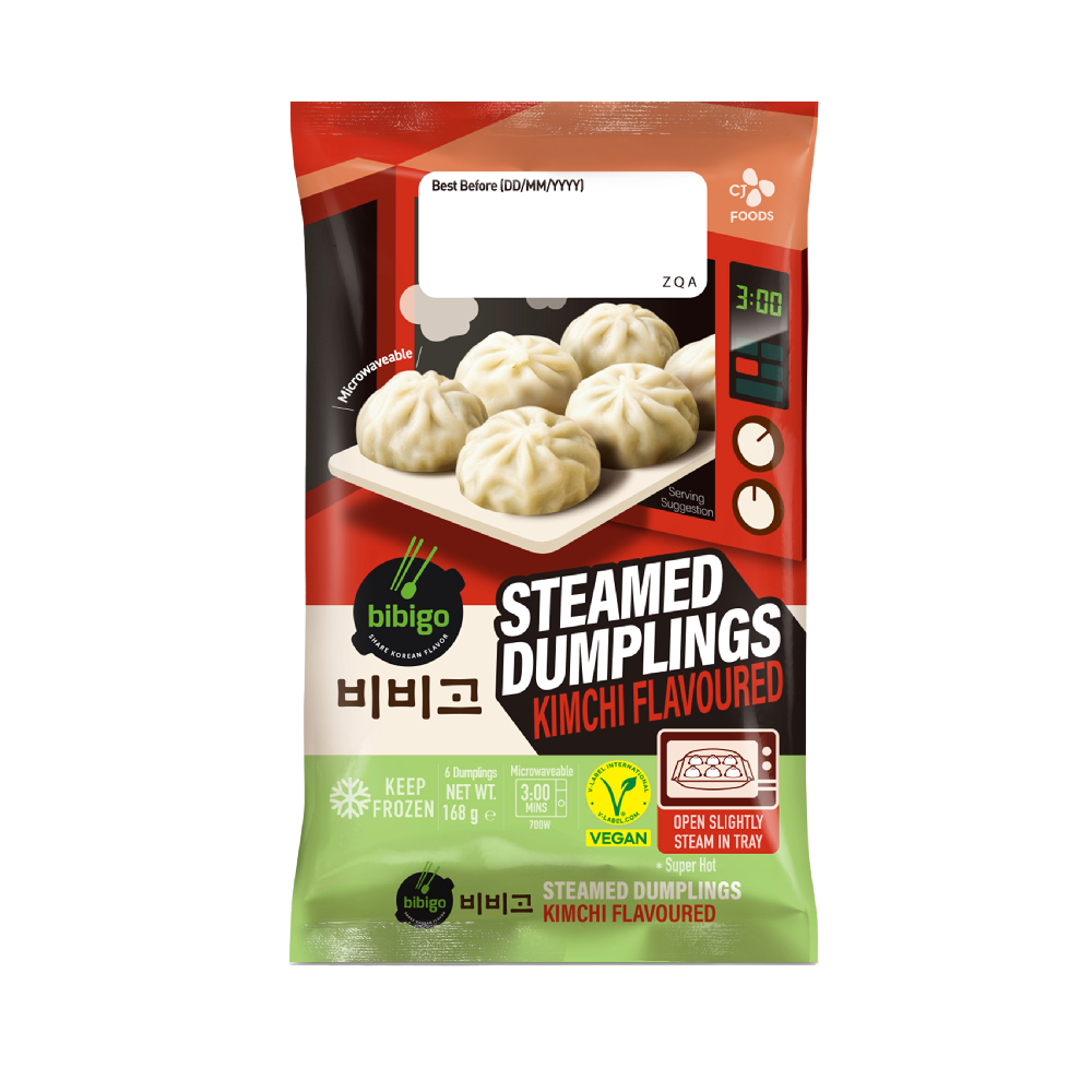 CJ BIBIGO Mandu Steamed Kimchi 168g (Case 24)