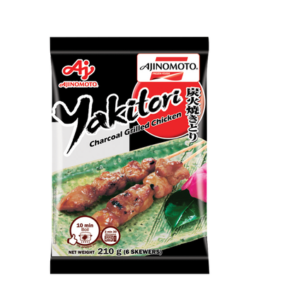 AJINOMOTO Yakitori Grilled Chicken Skewers (6pcs) 210g (Case 20)