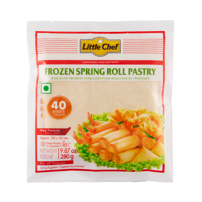 LITTLE CHEF Spring Roll Pastry 5.5 SQ In 280g (Case 20)