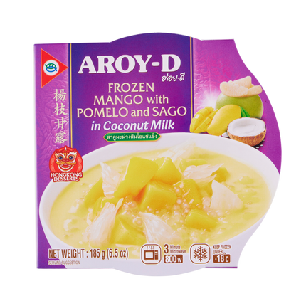 AROY-D Mango with Pommel and Sago in Coconut Milk 185g (Case 12)