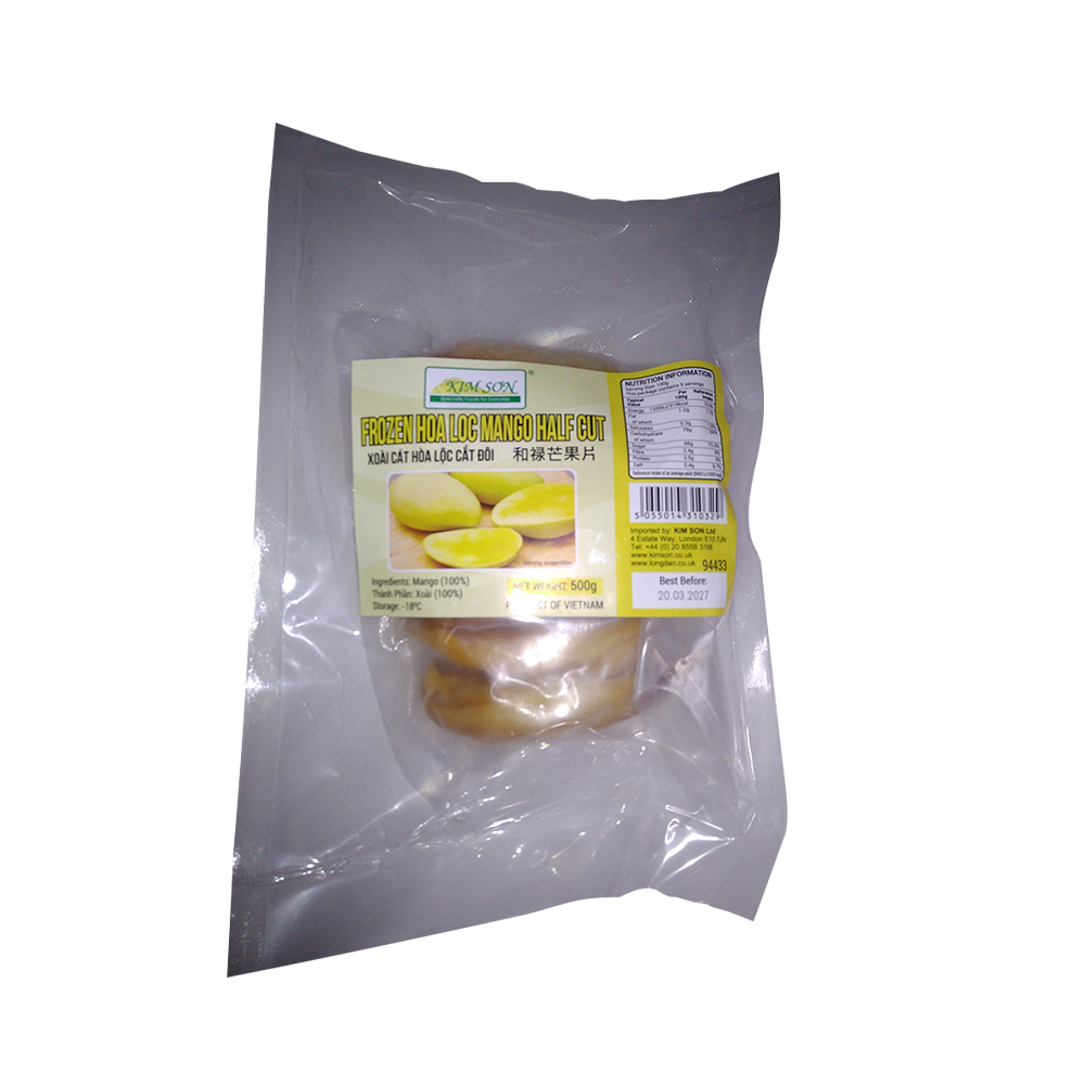 Kim Son Frozen Hoa Loc Mango Half Cut 500g (Case 20)