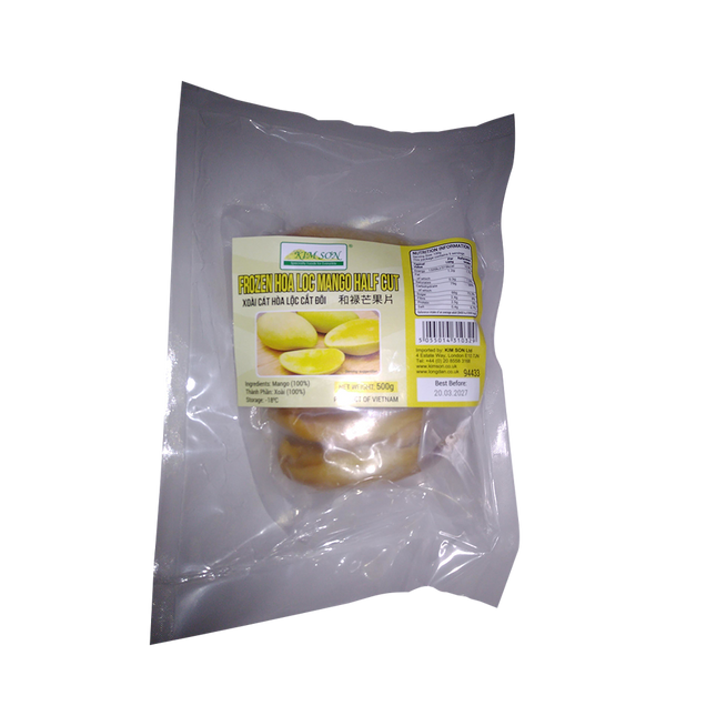 Kim Son Frozen Hoa Loc Mango Half Cut 500g (Case 20)