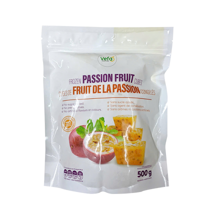 VEFA Frozen Passion Fruit Cubes 500g (Case 20)