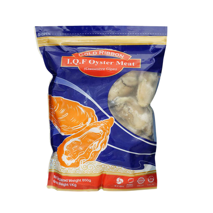 GOLD RIBBON IQF Korean Oyster Meat 30-45 1kg (850gnet) (Frozen) (Case 10)