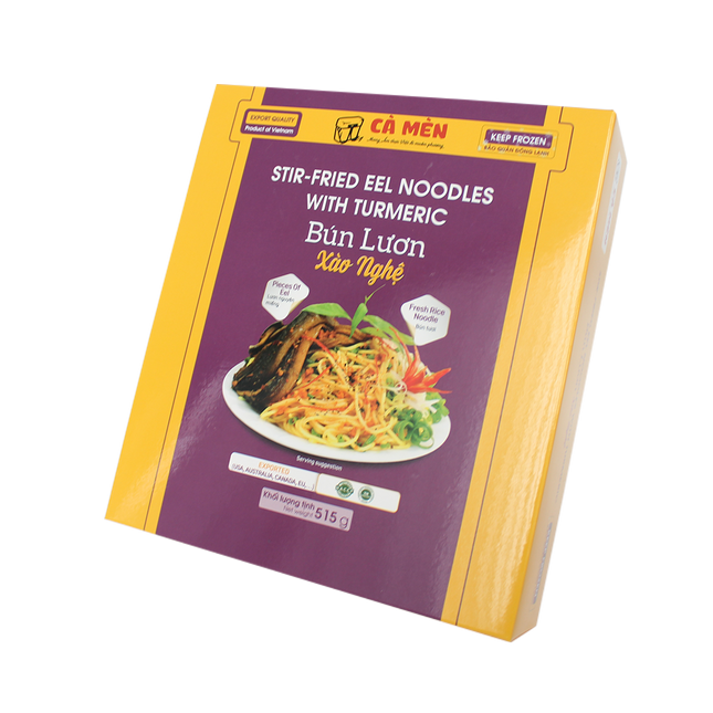 CA MEN Stir-fried Eel Noodles With Tumeric 515g (Case 20)