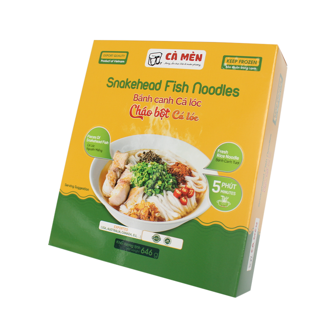 CA MEN Snakehead Fish Noodles 646g (Case 20)