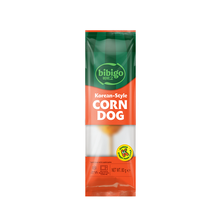 CJ BIBIGO Plant-Based Crispy Corndog 80g (Case 36)