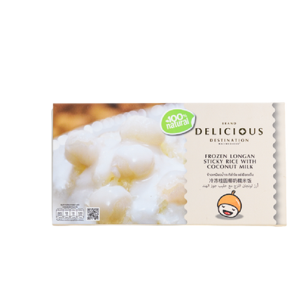DELICIOUS Longan Sticky Rice with Coconut Milk 200g (Case 12)