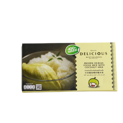 DELICIOUS Durian Sticky Rice with Coconut Milk 180g (Case 12)