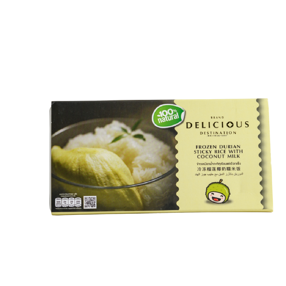 DELICIOUS Durian Sticky Rice with Coconut Milk 180g (Case 12)