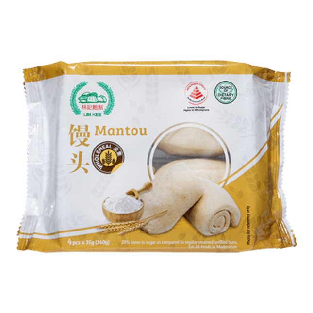 LIM KEE WHOLEMEAL MANTOU 140g (Case 18)