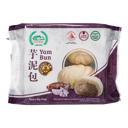 LIM KEE WHOLEMEAL YAM BUN 140g (Case 18)