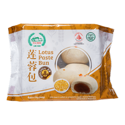 LIM KEE WHOLEMEAL LOTUS PASTE BUN 140g (Case 18)