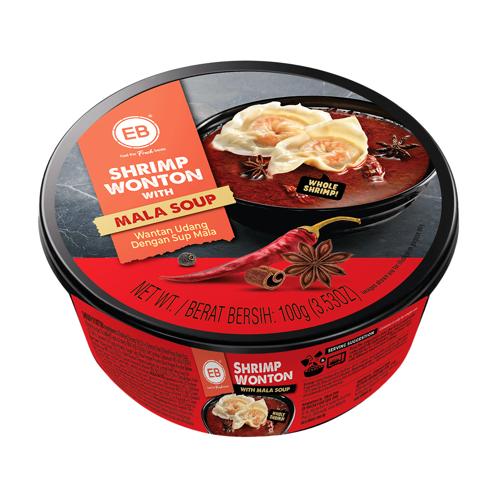 EB Shrimp Wonton with Mala Soup 100g (Case 18)