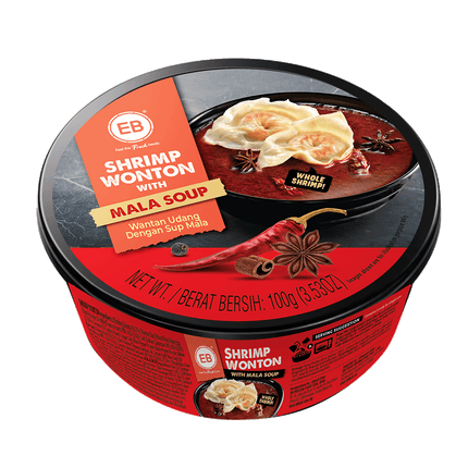 EB Shrimp Wonton with Mala Soup 100g (Case 18)
