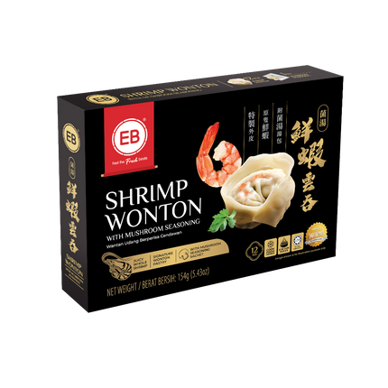 EB Shrimp Wonton with Mushroom Seasoning 154g (Case 12)