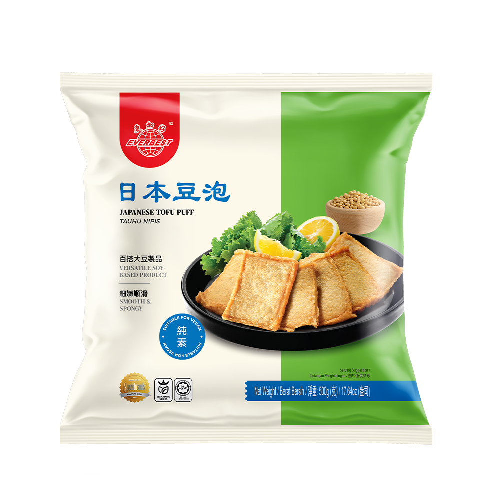 EVERBEST Japanese Tofu Puff 500g (Case 8)