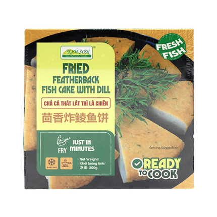Kim Son Fried Featherback Fish Cake With Dill 200G (Case 24)