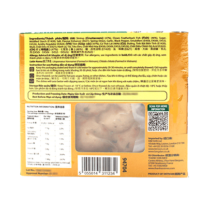 Kim Son Featherback Fish And Shrimp Balls 200G (Case 24)