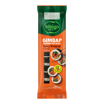 CJ BIBIGO Gimbap Seaweed Rice Roll Bulgogi 230g (Case 20)