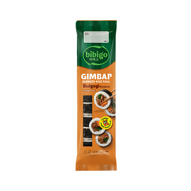 CJ BIBIGO Gimbap Seaweed Rice Roll Bulgogi 230g (Case 30)