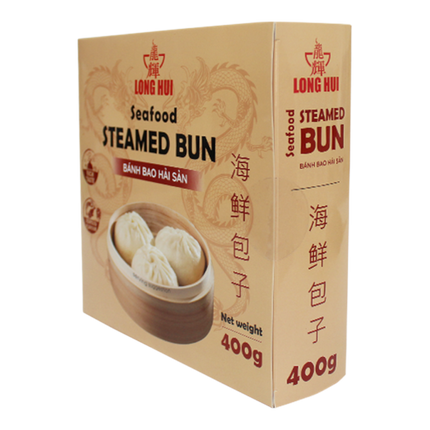LONG HUI Seafood Steamed Bun 400g (Frozen) (Case 20)